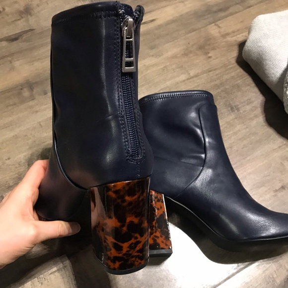 Charles by Charles David Navy Boots - Picture 4 of 7